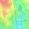 Mappa topografica Eden, altitudine, rilievo