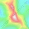 Mappa topografica Mont Ross, altitudine, rilievo