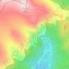 Mappa topografica St. Mary's Glacier, altitudine, rilievo