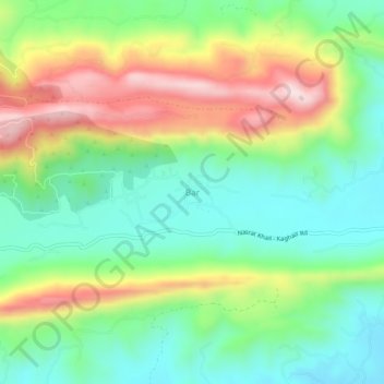 Mappa topografica Bar, altitudine, rilievo