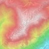 Mappa topografica Monte Altissimo, altitudine, rilievo