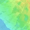 Mappa topografica Les Bruyères, altitudine, rilievo