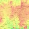 Mappa topografica Bangalore Rural, altitudine, rilievo