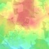 Mappa topografica Dzyarzhynskaya, altitudine, rilievo