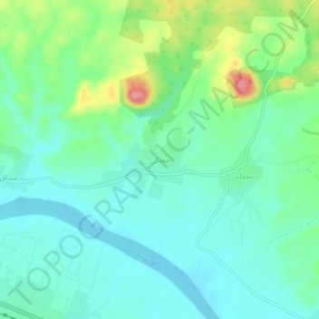 Mappa topografica Mughalki, altitudine, rilievo
