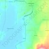 Mappa topografica Kiyaab, altitudine, rilievo