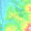 Mappa topografica Rossena, altitudine, rilievo