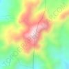 Mappa topografica Mount Sembrano, altitudine, rilievo