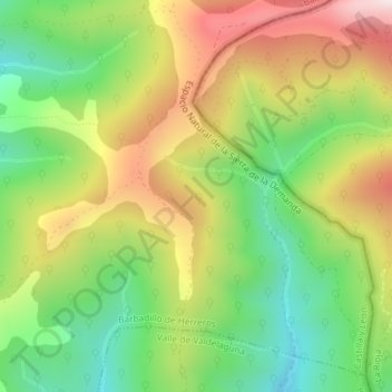 Mappa topografica Dos Hombres, altitudine, rilievo
