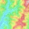 Mappa topografica Fouilloux, altitudine, rilievo