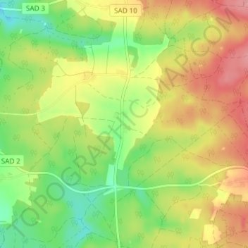Mappa topografica Kirchenbuch, altitudine, rilievo
