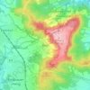 Mappa topografica Buch, altitudine, rilievo