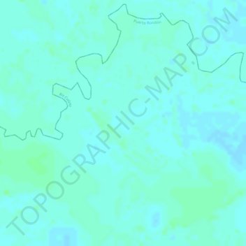 Mappa topografica El Rincon, altitudine, rilievo