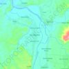 Mappa topografica San Agustin, altitudine, rilievo