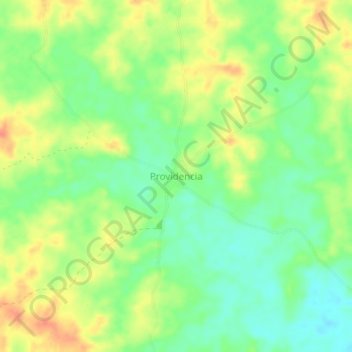 Mappa topografica Providencia, altitudine, rilievo