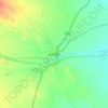 Mappa topografica Gadhada, altitudine, rilievo