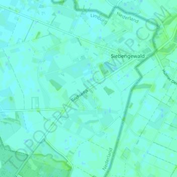 Mappa topografica Groote Horst, altitudine, rilievo
