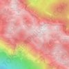 Mappa topografica Velebit, altitudine, rilievo