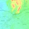 Mappa topografica Manaoag, altitudine, rilievo