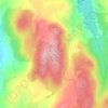Mappa topografica Fragas, altitudine, rilievo