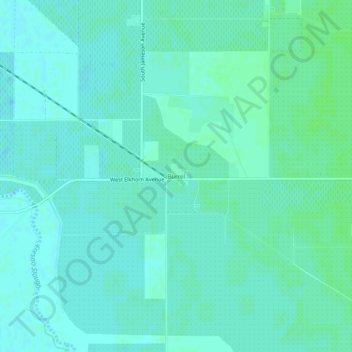 Mappa topografica Burrel, altitudine, rilievo