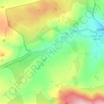 Mappa topografica Parkend, altitudine, rilievo