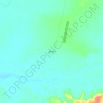 Mappa topografica Larrawa, altitudine, rilievo