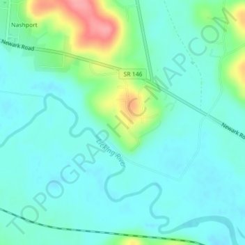 Mappa topografica Dillon State Park, altitudine, rilievo