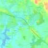 Mappa topografica Kercécile, altitudine, rilievo