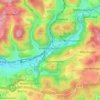 Mappa topografica Höfen, altitudine, rilievo