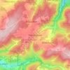 Mappa topografica Dittrichshütte, altitudine, rilievo