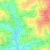 Mappa topografica La Douve, altitudine, rilievo