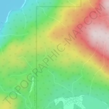 Mappa topografica Nechako Plateau, altitudine, rilievo
