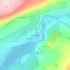Mappa topografica Søndre Strømfjord, altitudine, rilievo