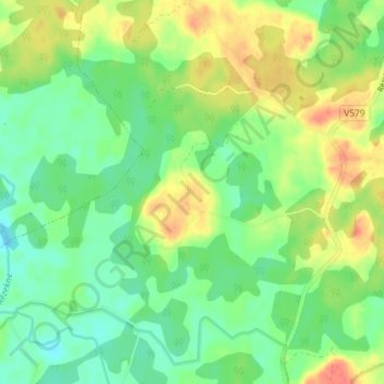 Mappa topografica Fomkini, altitudine, rilievo