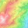Mappa topografica Champoussin, altitudine, rilievo