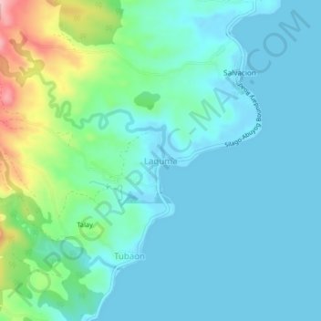 Mappa topografica Laguma, altitudine, rilievo