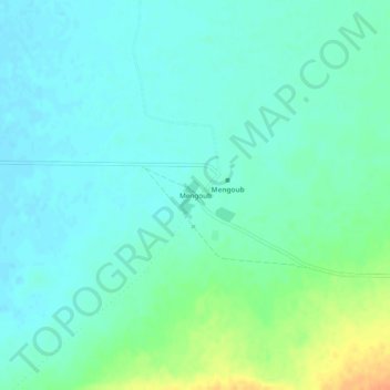 Mappa topografica Mengoub, altitudine, rilievo