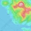 Mappa topografica 薄扶林村, altitudine, rilievo
