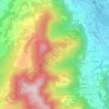 Mappa topografica Consonno, altitudine, rilievo