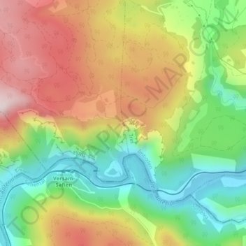 Mappa topografica Il Spir, altitudine, rilievo