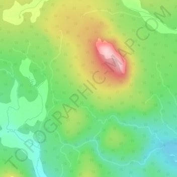 Mappa topografica Itcha Range, altitudine, rilievo