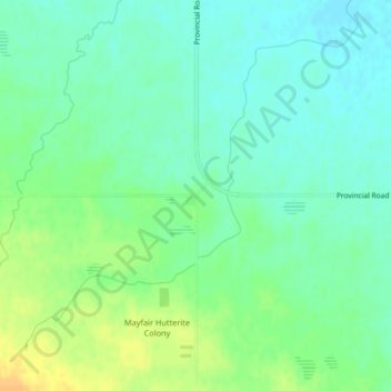 Mappa topografica Wakopa, altitudine, rilievo