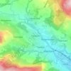 Mappa topografica Trecynon, altitudine, rilievo