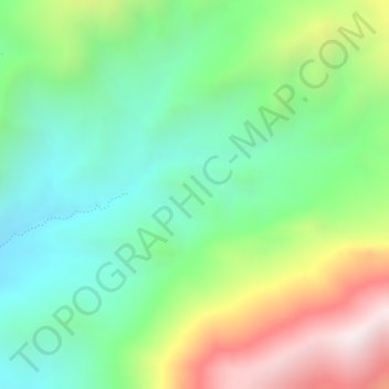 Mappa topografica Chaxas, altitudine, rilievo