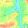 Mappa topografica la campagne, altitudine, rilievo