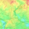 Mappa topografica Tréhuinec, altitudine, rilievo