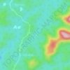 Mappa topografica Yem, altitudine, rilievo