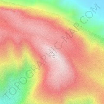 Mappa topografica Mount Augustus, altitudine, rilievo