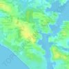 Mappa topografica Locquénin, altitudine, rilievo